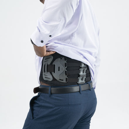 brace for back support hidden under shirt